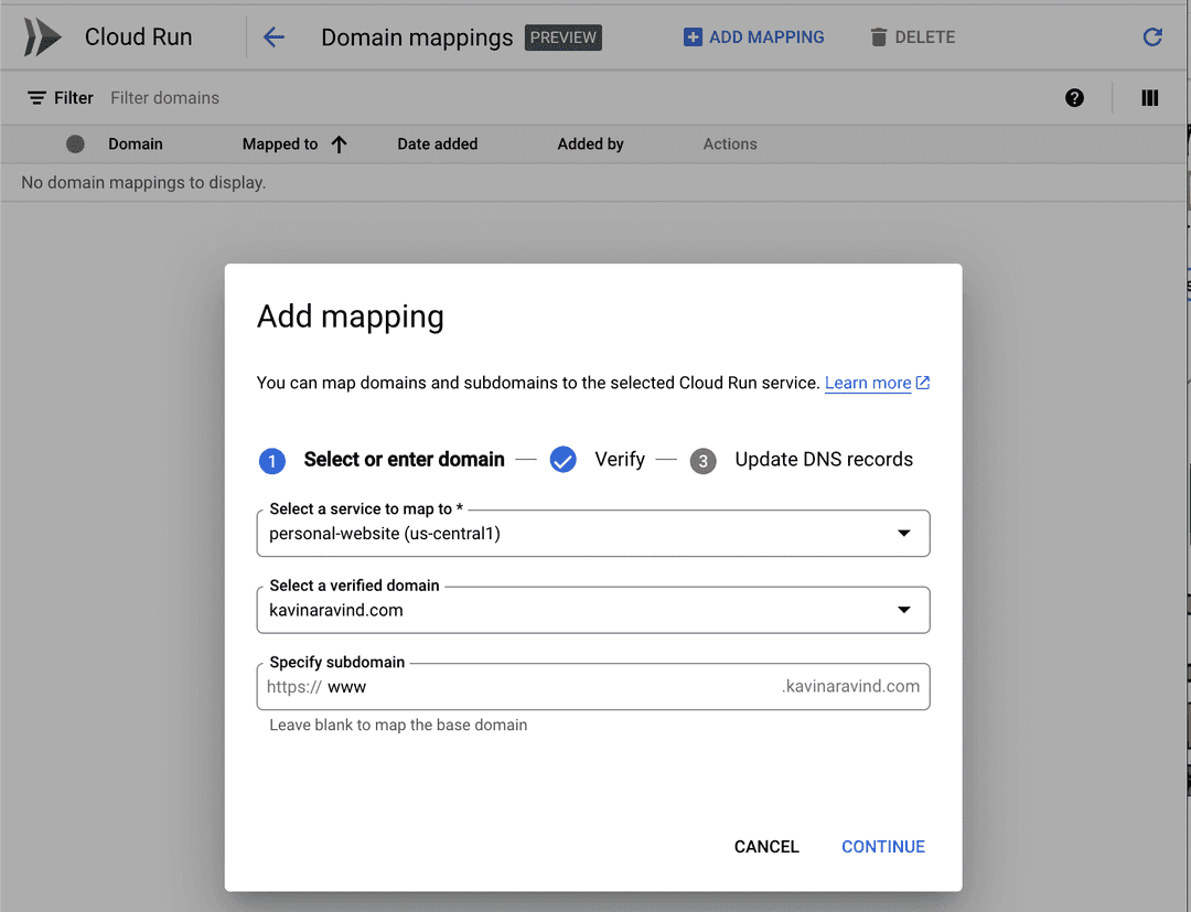 Domain Mappings