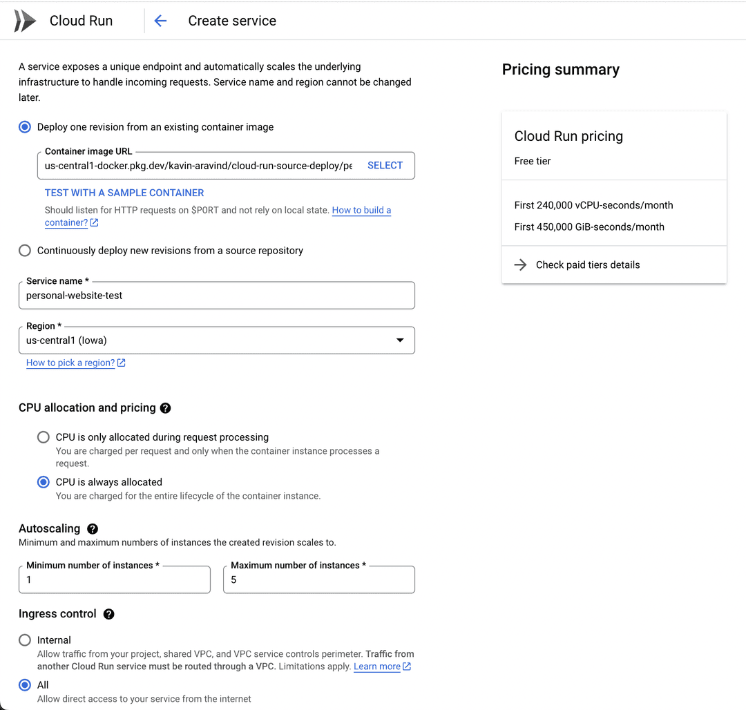 Cloud Run Deployment